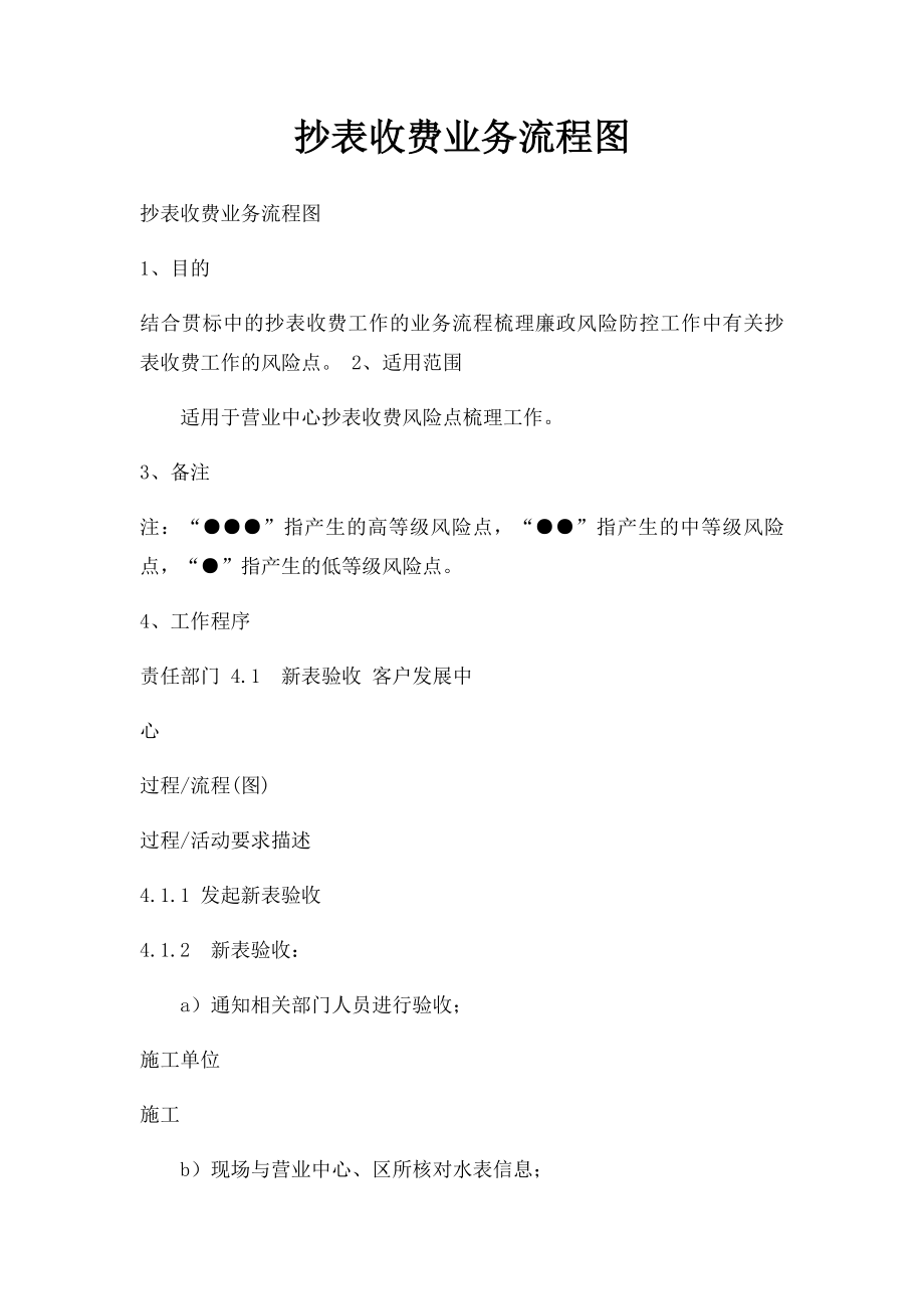 抄表收费业务流程图_第1页