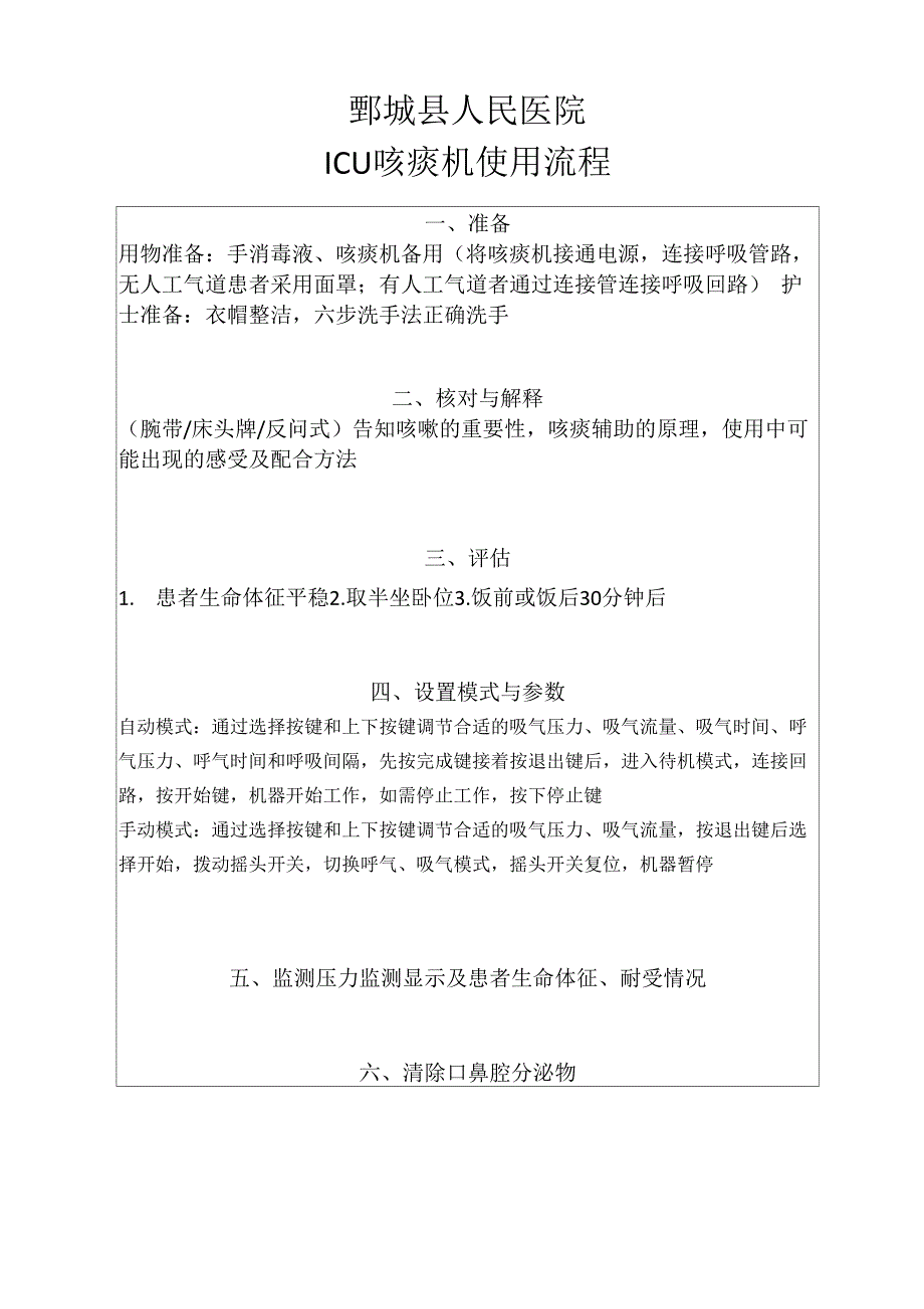咳痰机操作流程_第1页