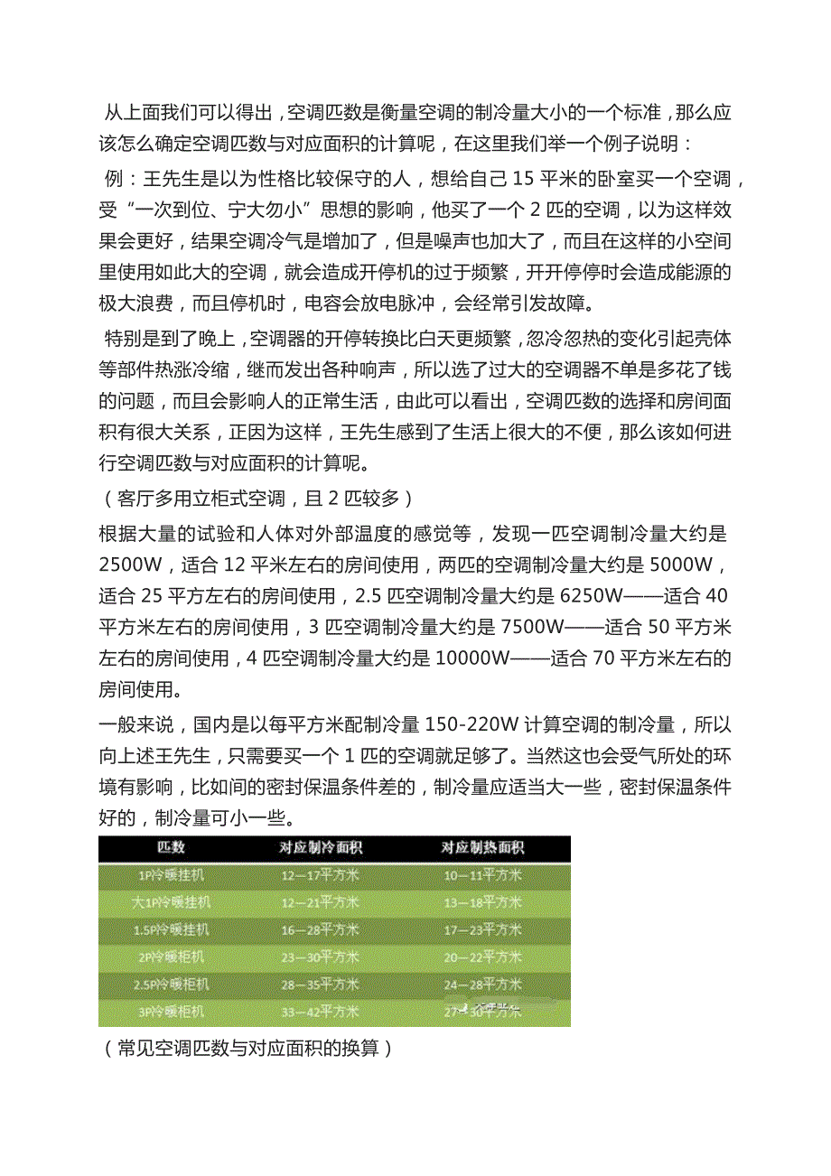 空调面积5p空调制冷量1.5匹空调制冷功率_第2页